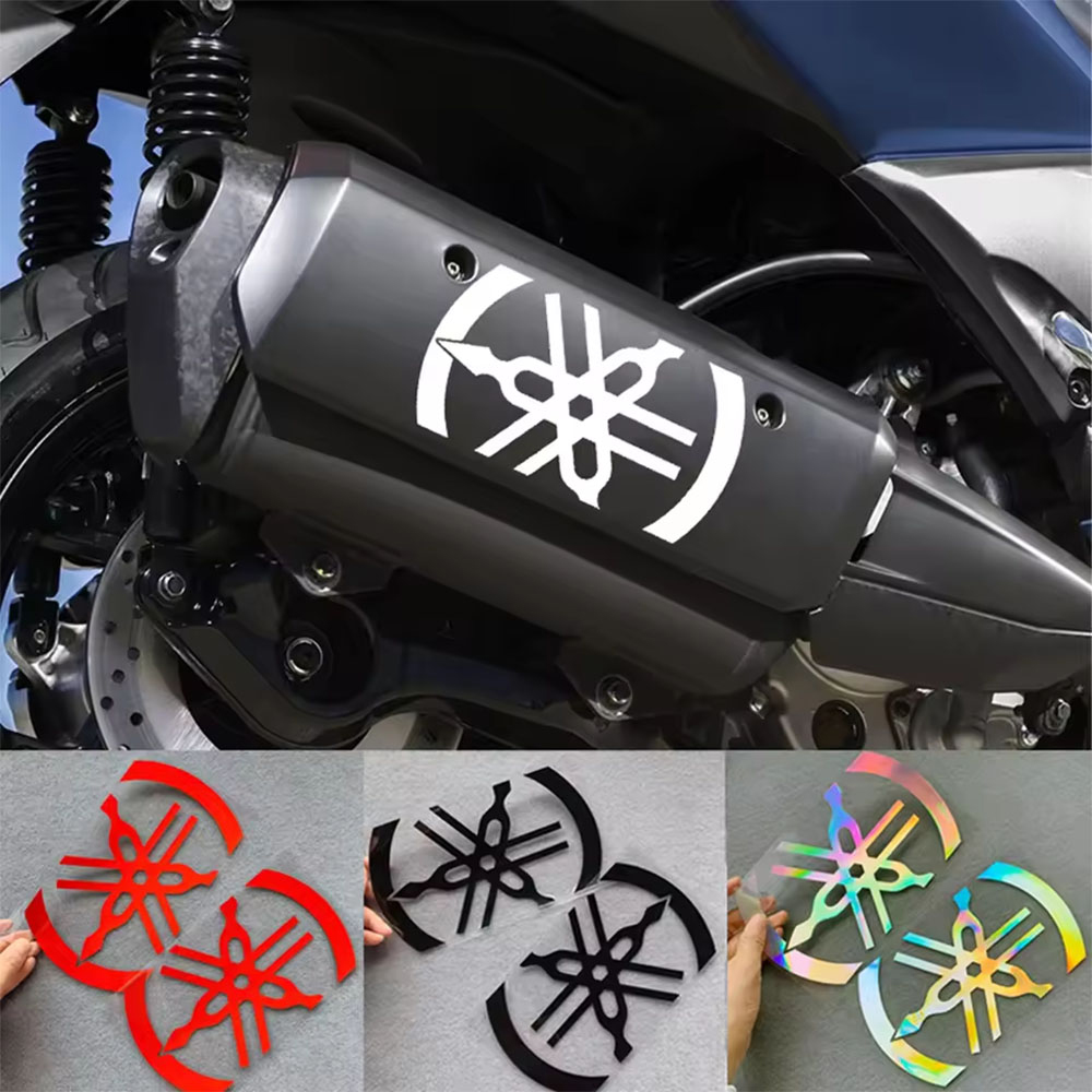 Motorcycle Gear Equipment - 1set/ 2pcs Laser Reflective Stickers for