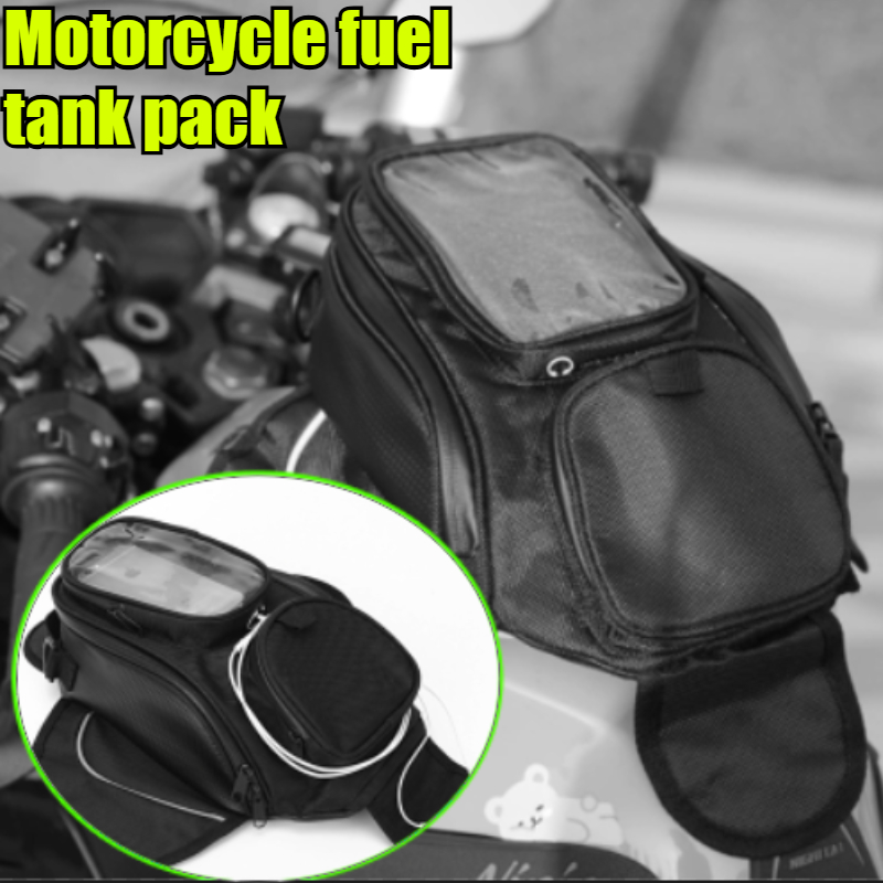 Magnetic Tank Bag - Universal Black Motorcycle Tank Bag Oxford