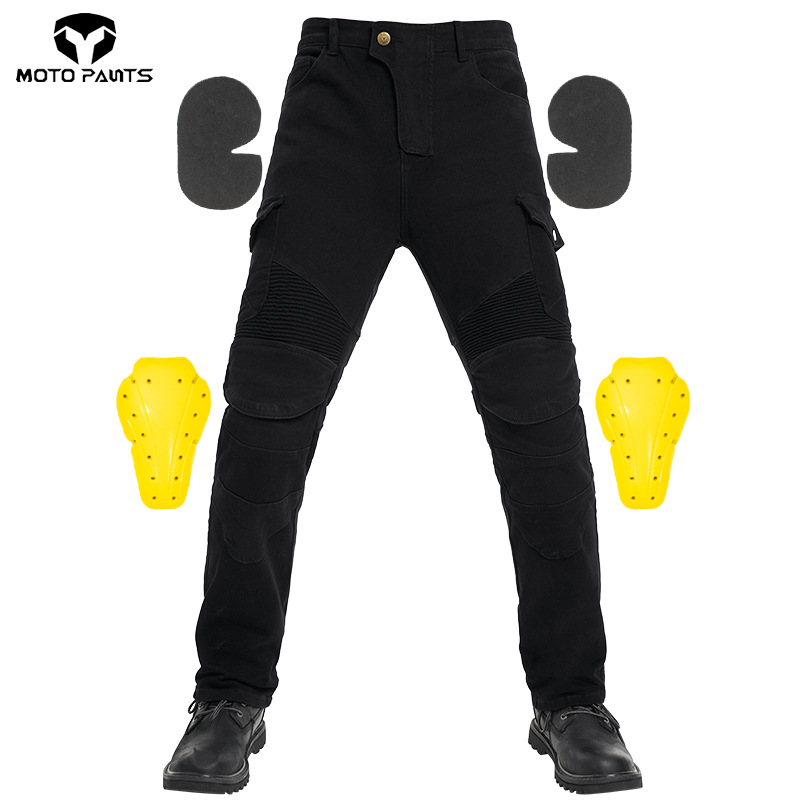 Motorcycle Gear Testing - New Men trousers Embroidery Motorcycle Pants