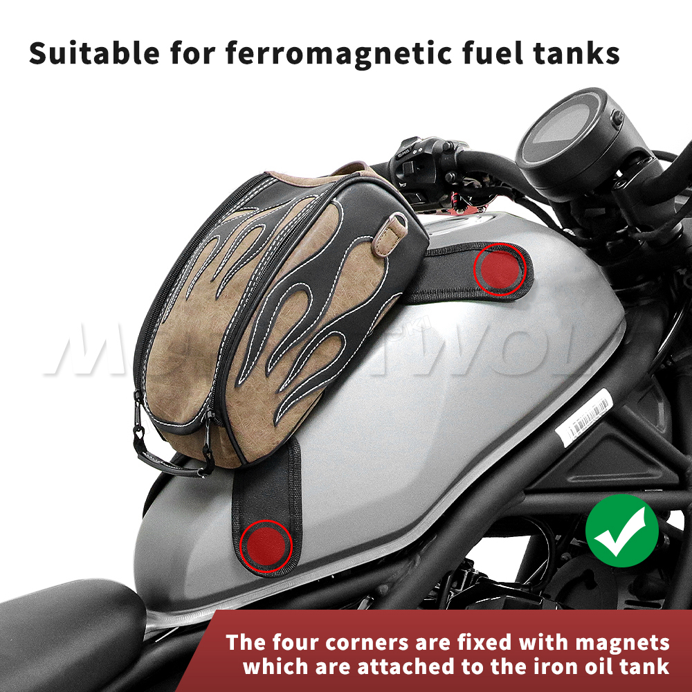 Black Oil Fuel Tank Bag Magnet - Magnetic Tank Bag 评论和价格