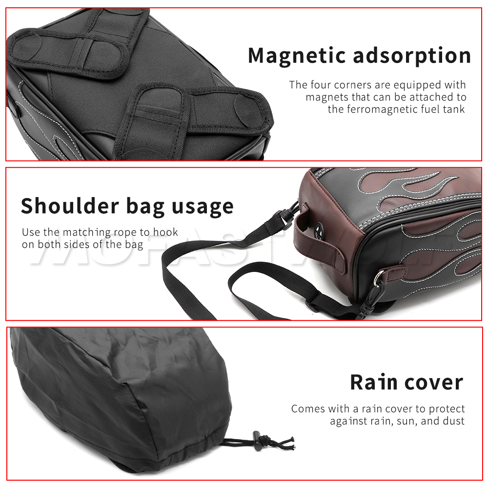 Black Oil Fuel Tank Bag Magnet - Magnetic Tank Bag 评论和价格