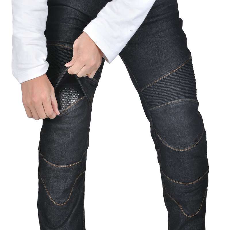 Men Jeans Embroidery Motorcycl - Motorcycle Gear Testing 评论和价格