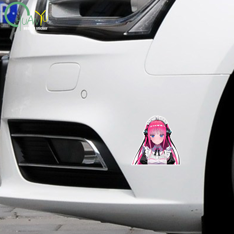 JDM Cute Girl Anime Car Sticke - Motorcycle Gear Equipment 评论和价格