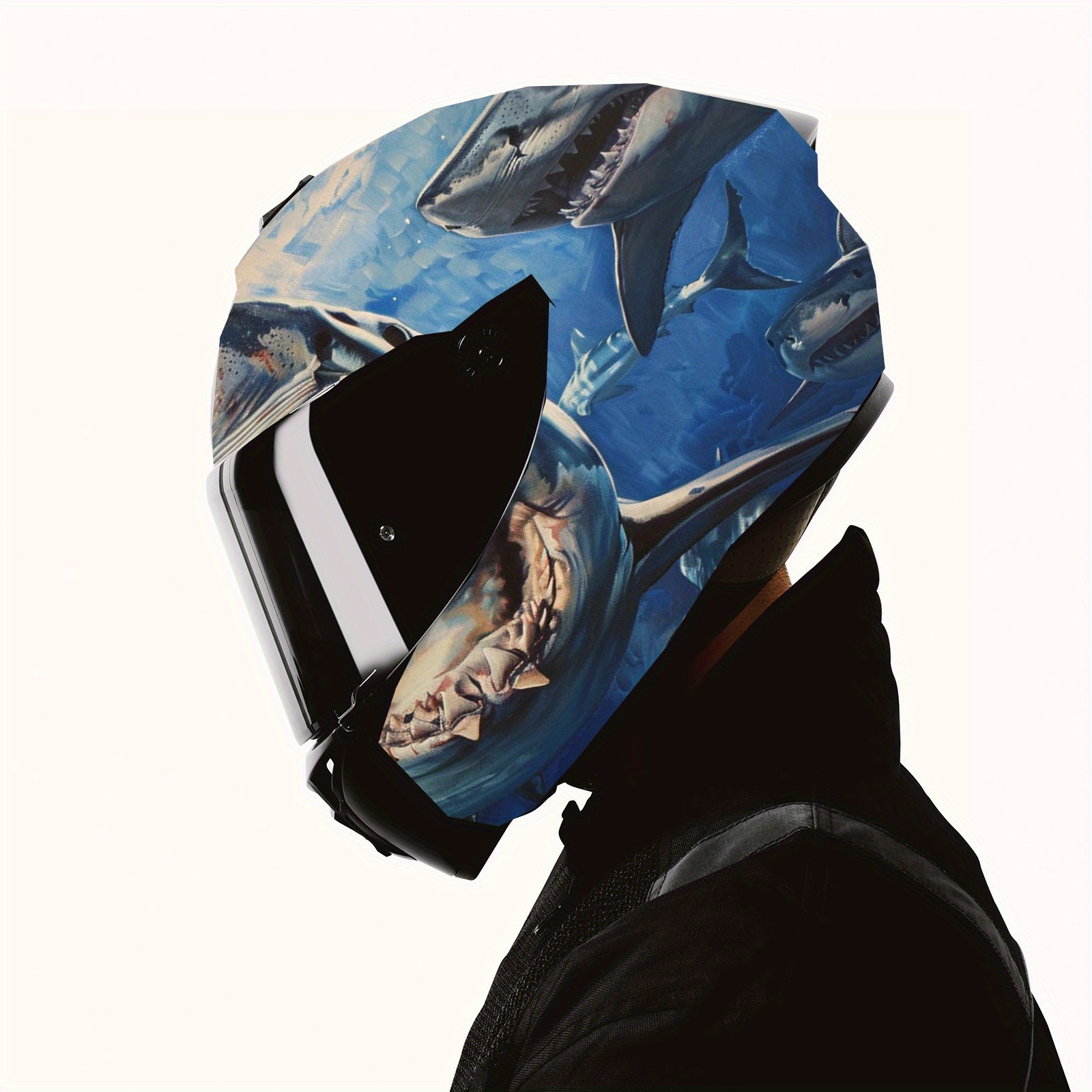 Great White Shark Motorcycle H - Motorcycle Gear White 评论和价格