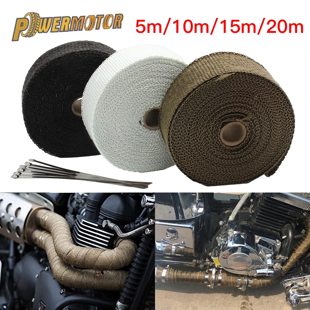 Enduro Exhaust Thermal Band Mo - Exhaust Wrap Titanium 评论和价格