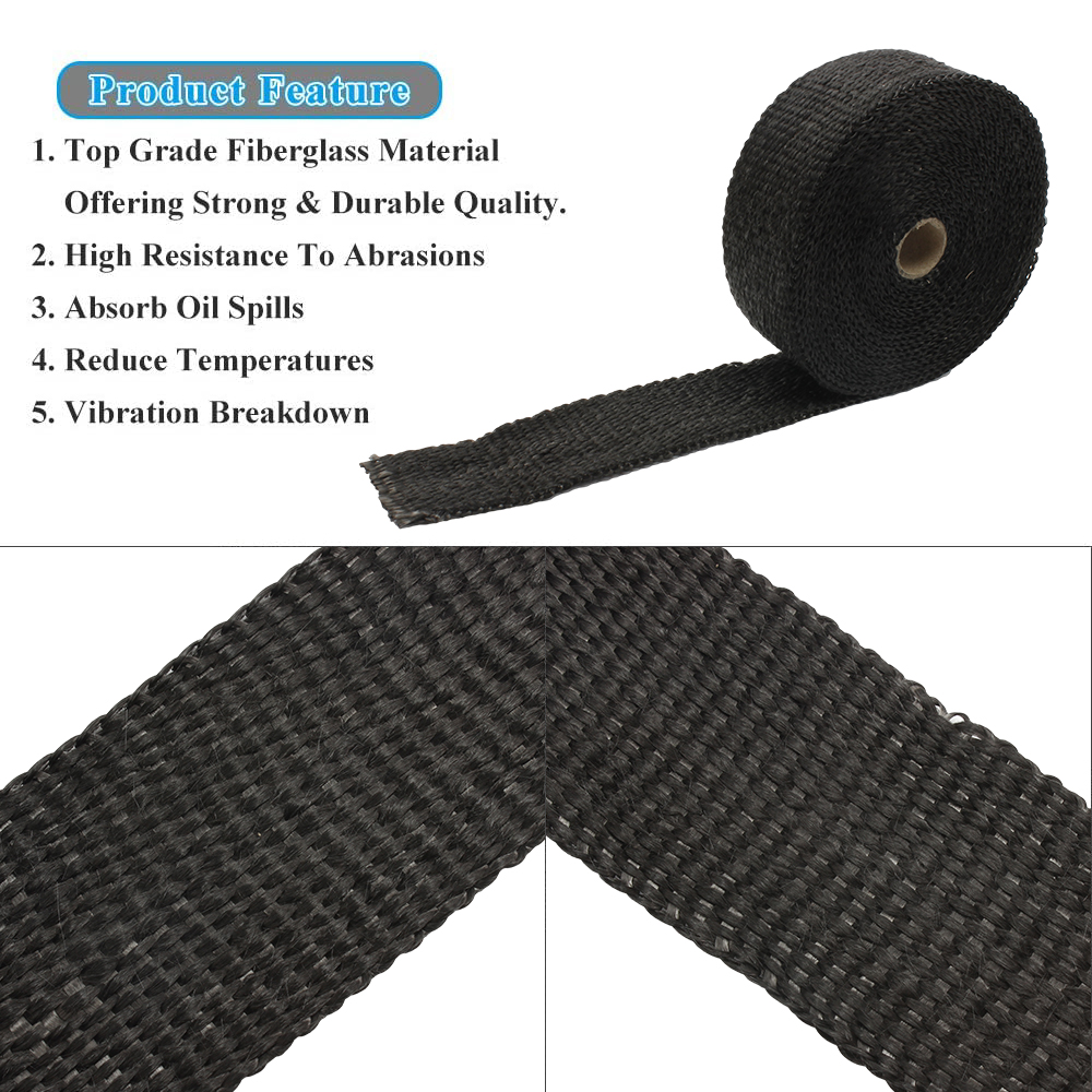Enduro Exhaust Thermal Band Mo - Exhaust Wrap Titanium 评论和价格