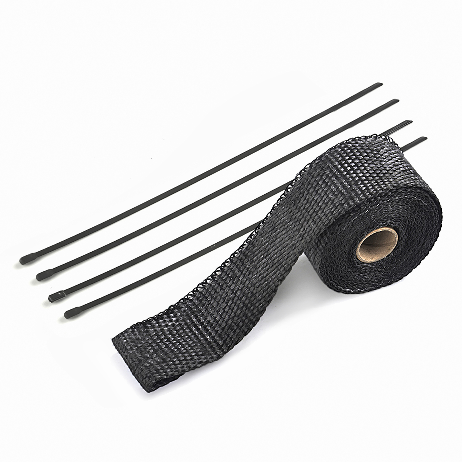 50MM x 5M Black/Titanium Exhau - Exhaust Wrap Titanium 评论和价格