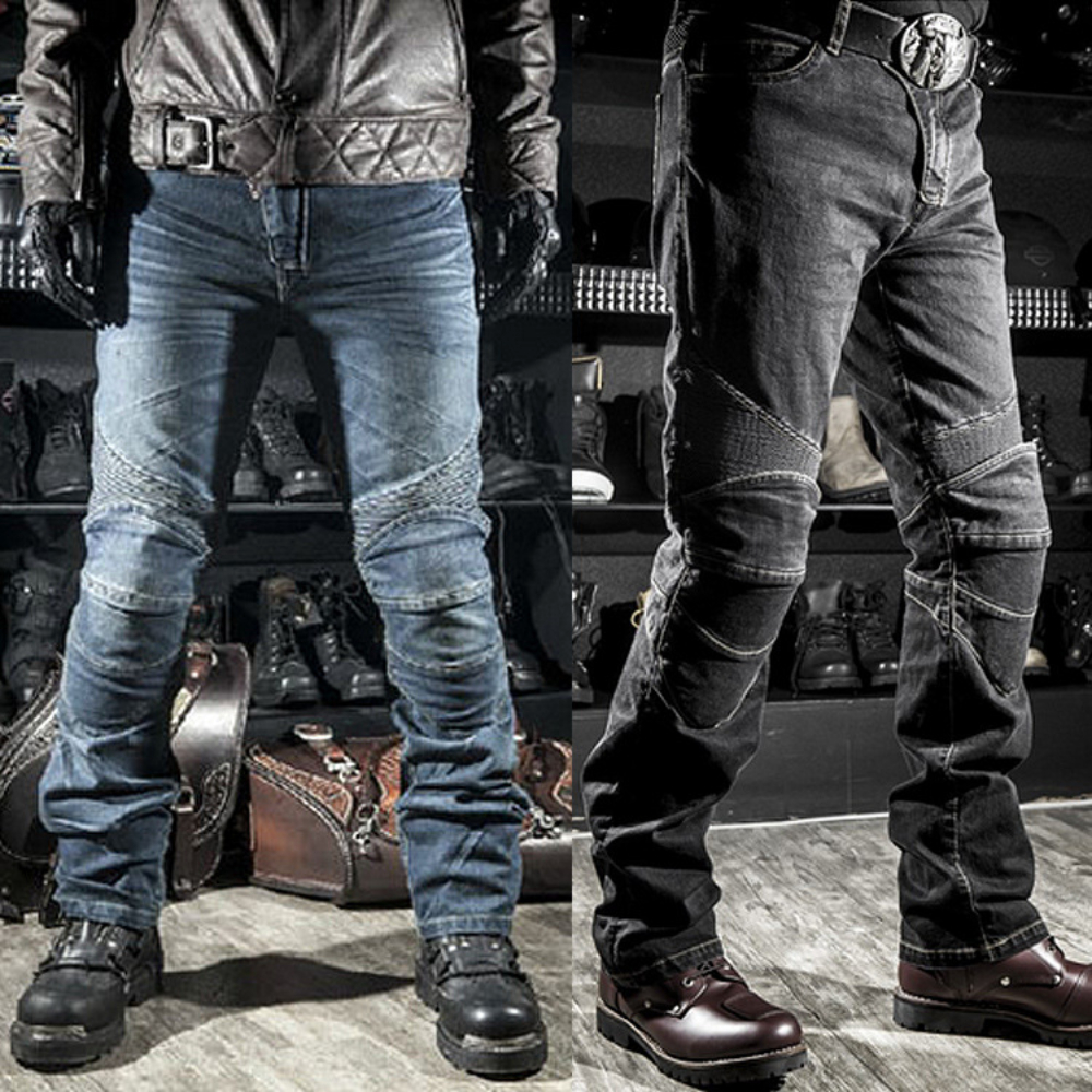 Men Jeans Embroidery Motorcycl - Motorcycle Gear Testing 评论和价格