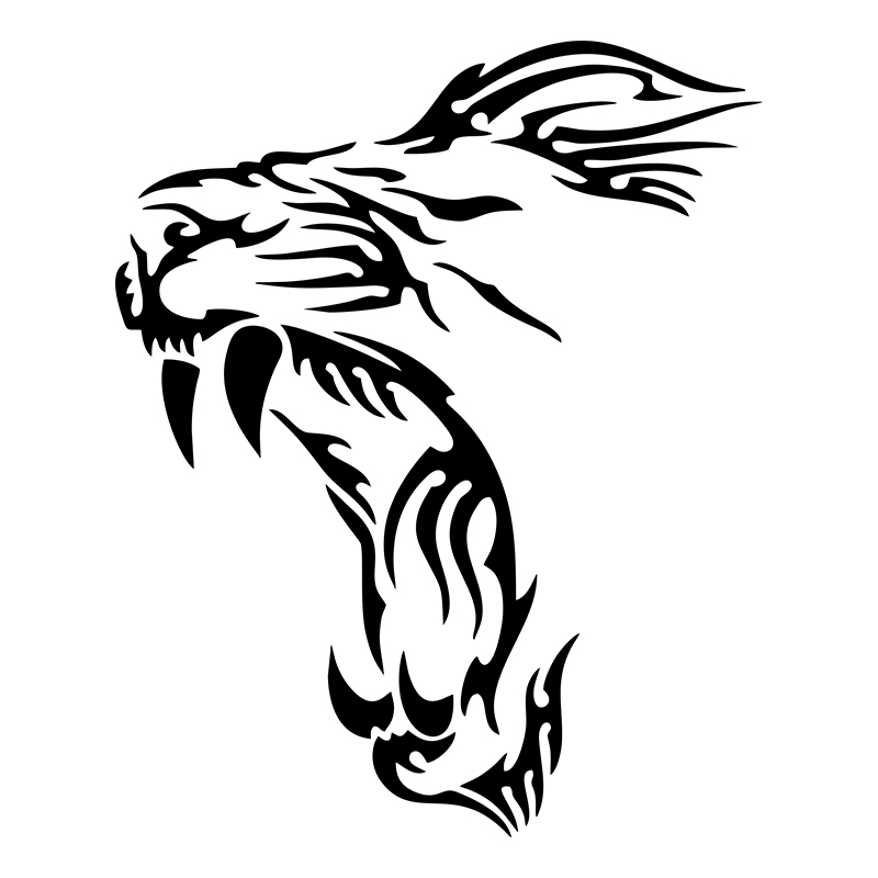 YAWN LION Funny Vinyl Decals M - Motorcycle Gear White 评论和价格