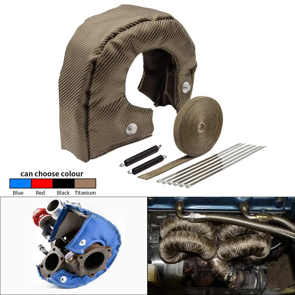 T25 T3 T4 T6 Racing Turbo Heat - Exhaust Wrap Titanium 评论和价格