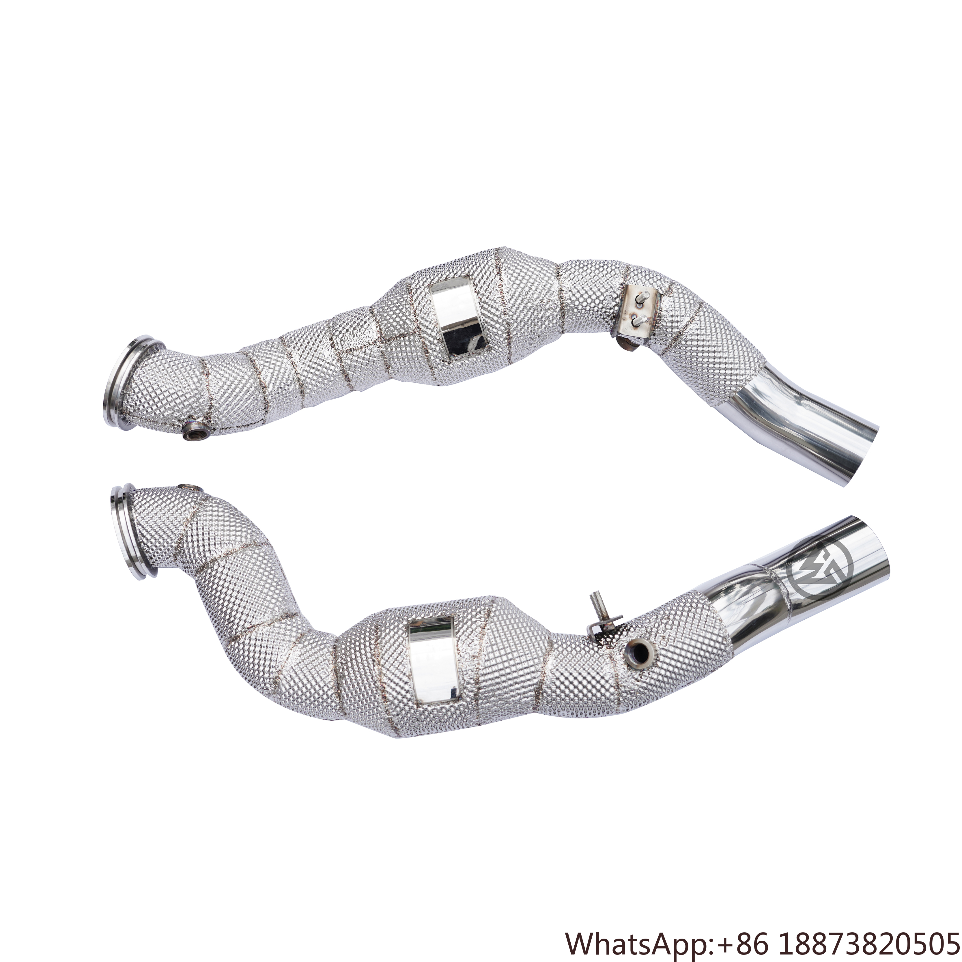 Hot Heat Wrapped Sport Downpip - Exhaust Wrap Titanium 评论和价格