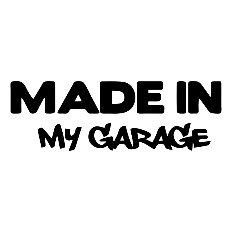 1pc MADE IN MY GARAGE Funny Ca - Motorcycle Gear White 评论和价格