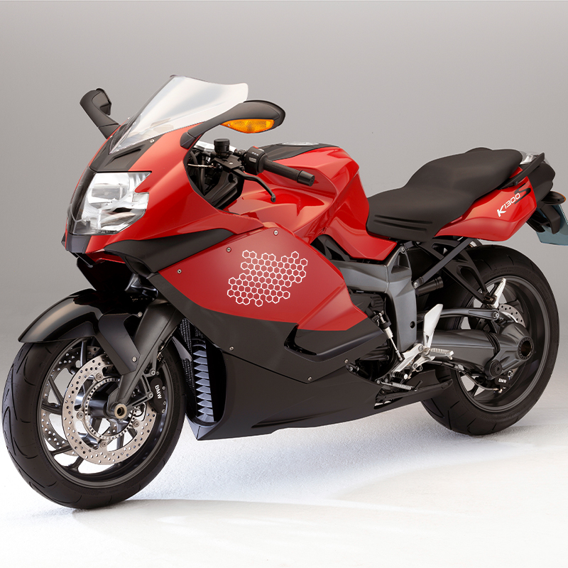 Motorcycle Sticker Honeycomb H - Motorcycle Gear Equipment 评论和价格
