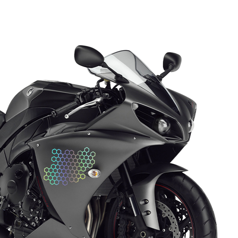 Motorcycle Sticker Honeycomb H - Motorcycle Gear Equipment 评论和价格