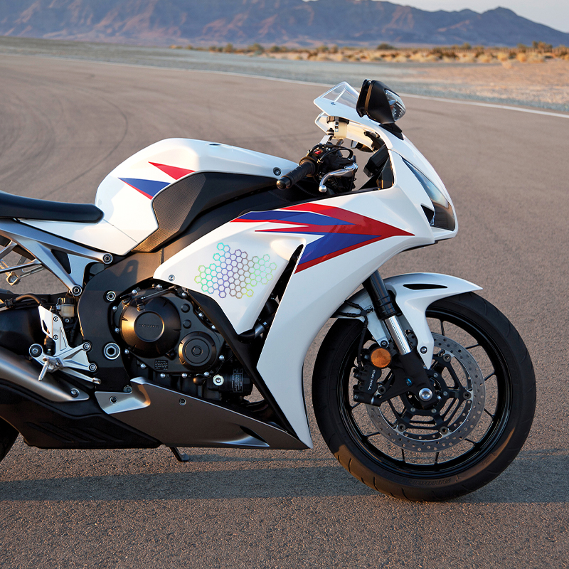Motorcycle Sticker Honeycomb H - Motorcycle Gear Equipment 评论和价格