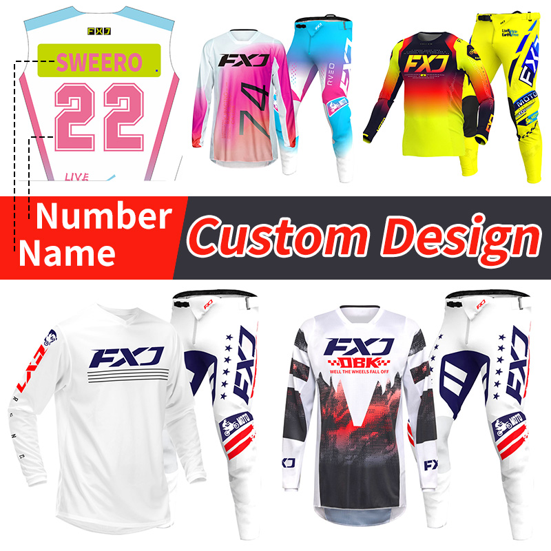 Off road motorcycle jersey and - Motorcycle Gear White 评论和价格