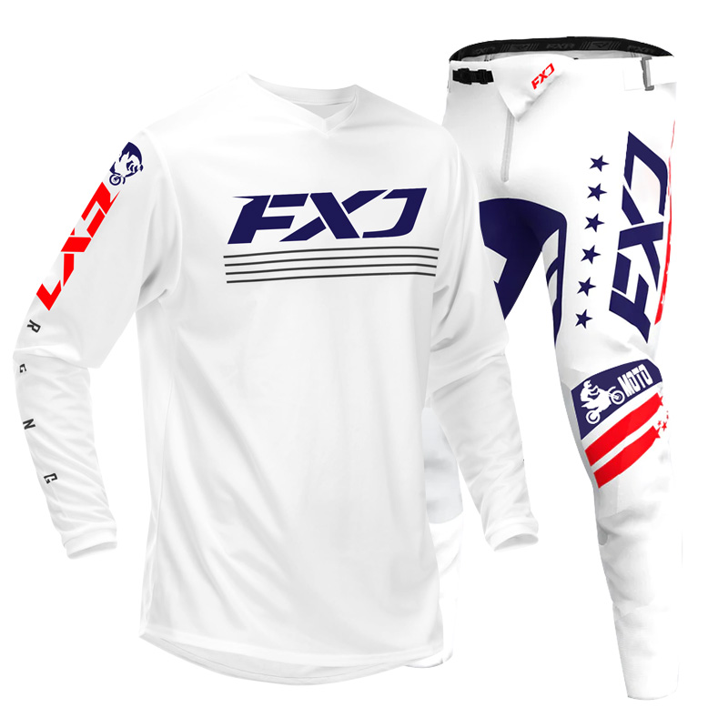 Off road motorcycle jersey and - Motorcycle Gear White 评论和价格