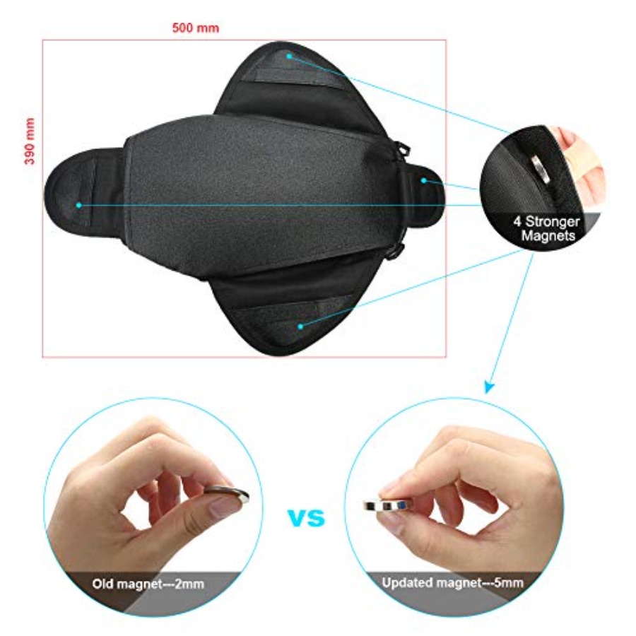 Motorcycle Tank Bag, Water Res - Magnetic Tank Bag 评论和价格