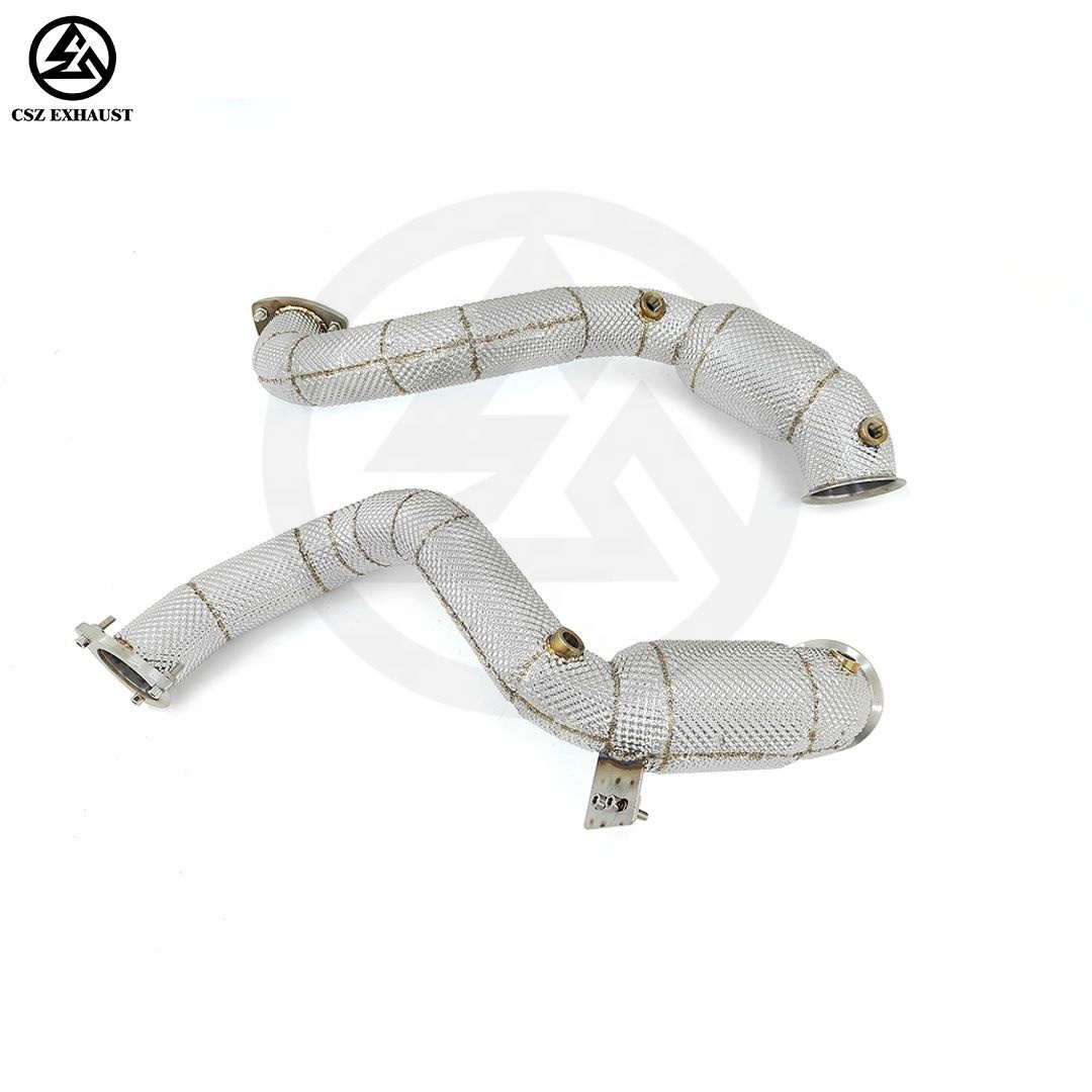Exhaust Sport Cat Down Pipes f - Exhaust Wrap Titanium 评论和价格