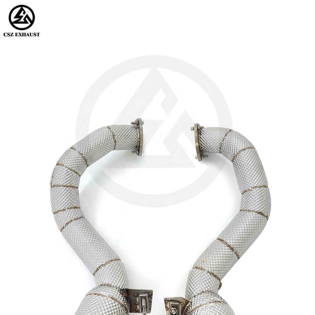 Exhaust Sport Cat Down Pipes f - Exhaust Wrap Titanium 评论和价格