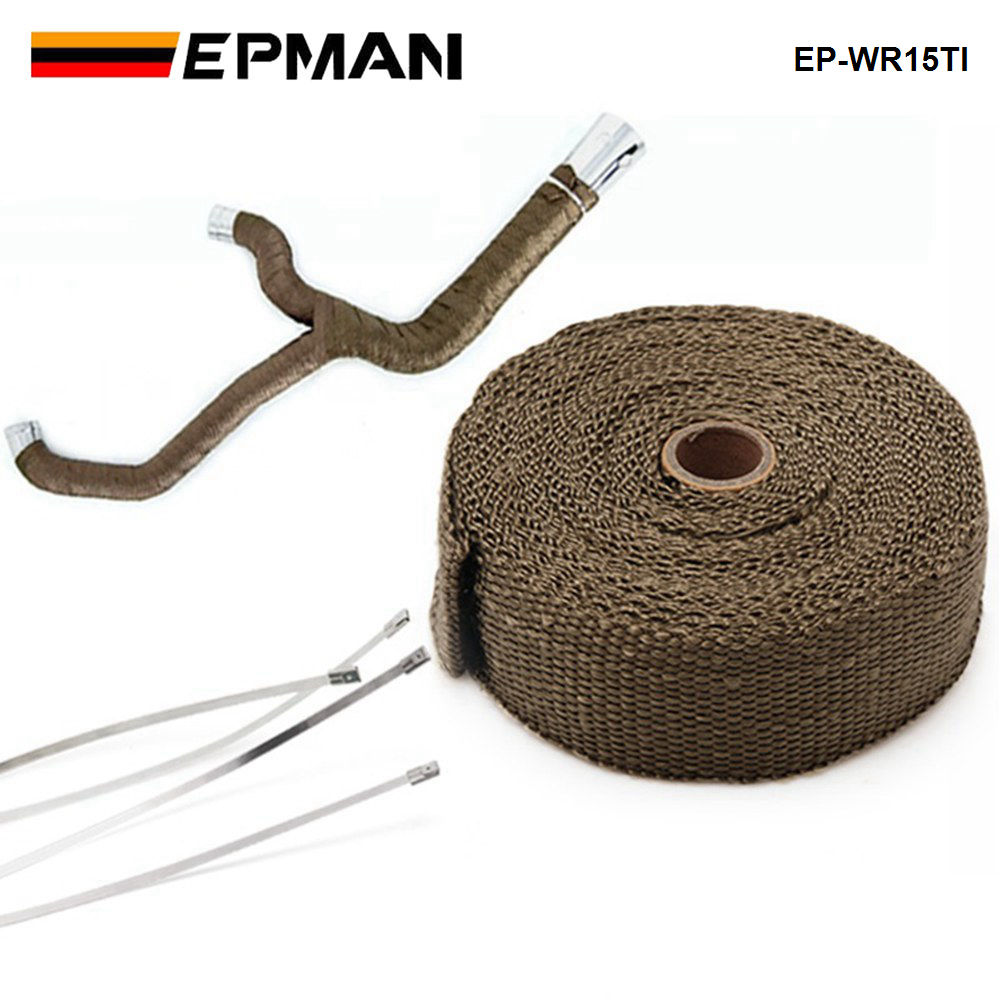 Titanium Turbo Manifold Heat E - Exhaust Wrap Titanium 评论和价格